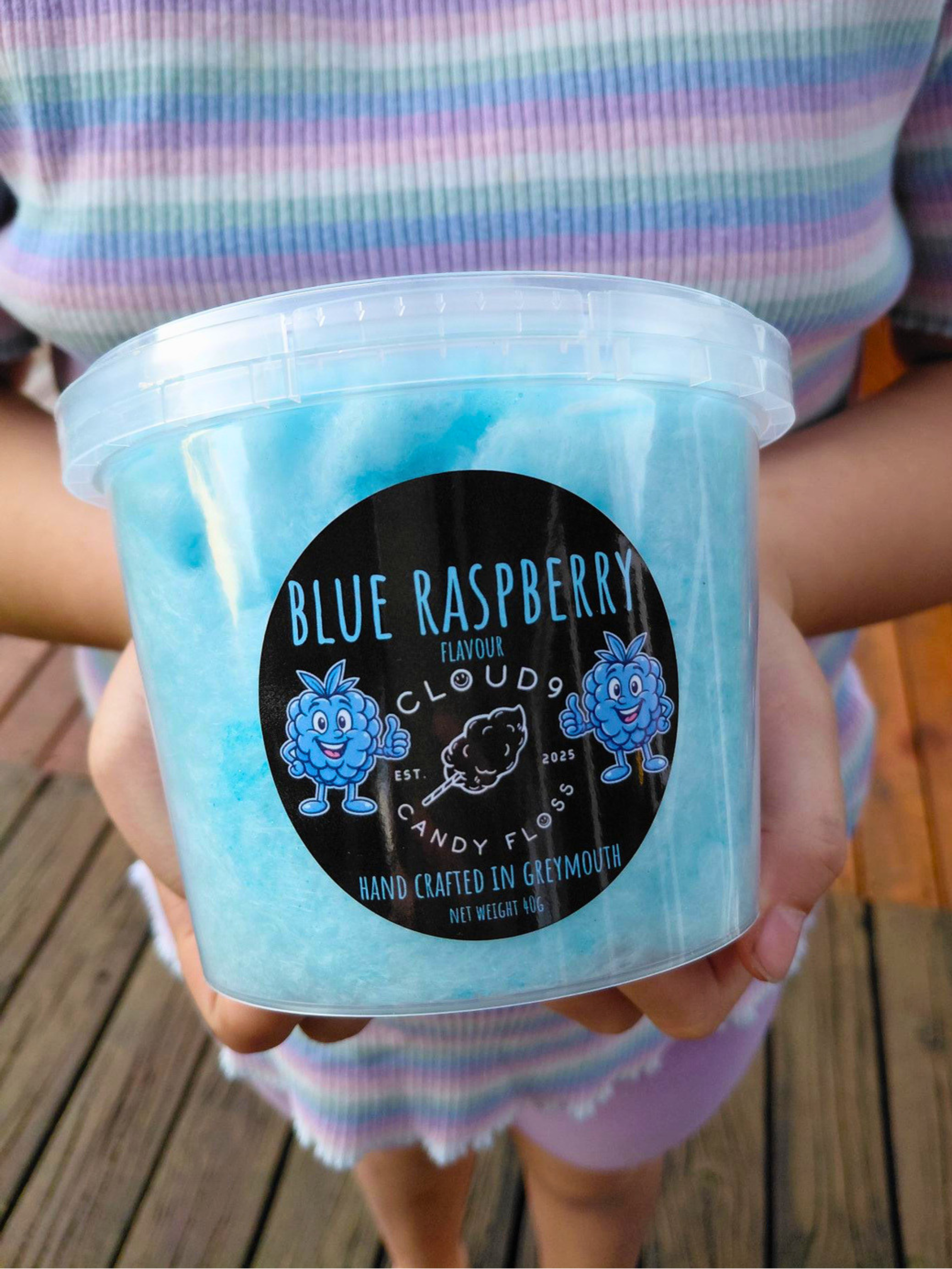 Blue Raspberry Flavoured Candy Floss