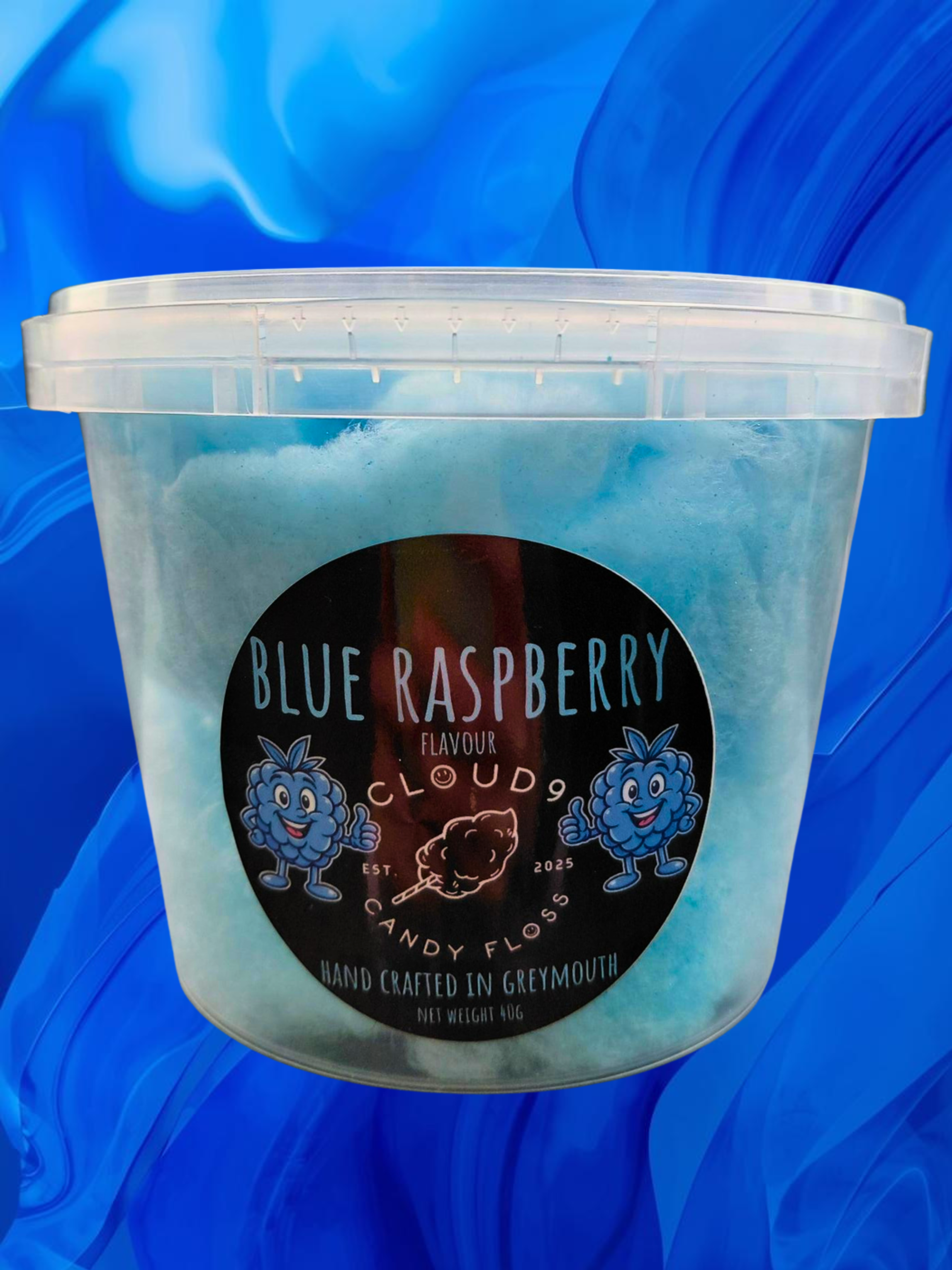 Blue Raspberry Flavoured Candy Floss
