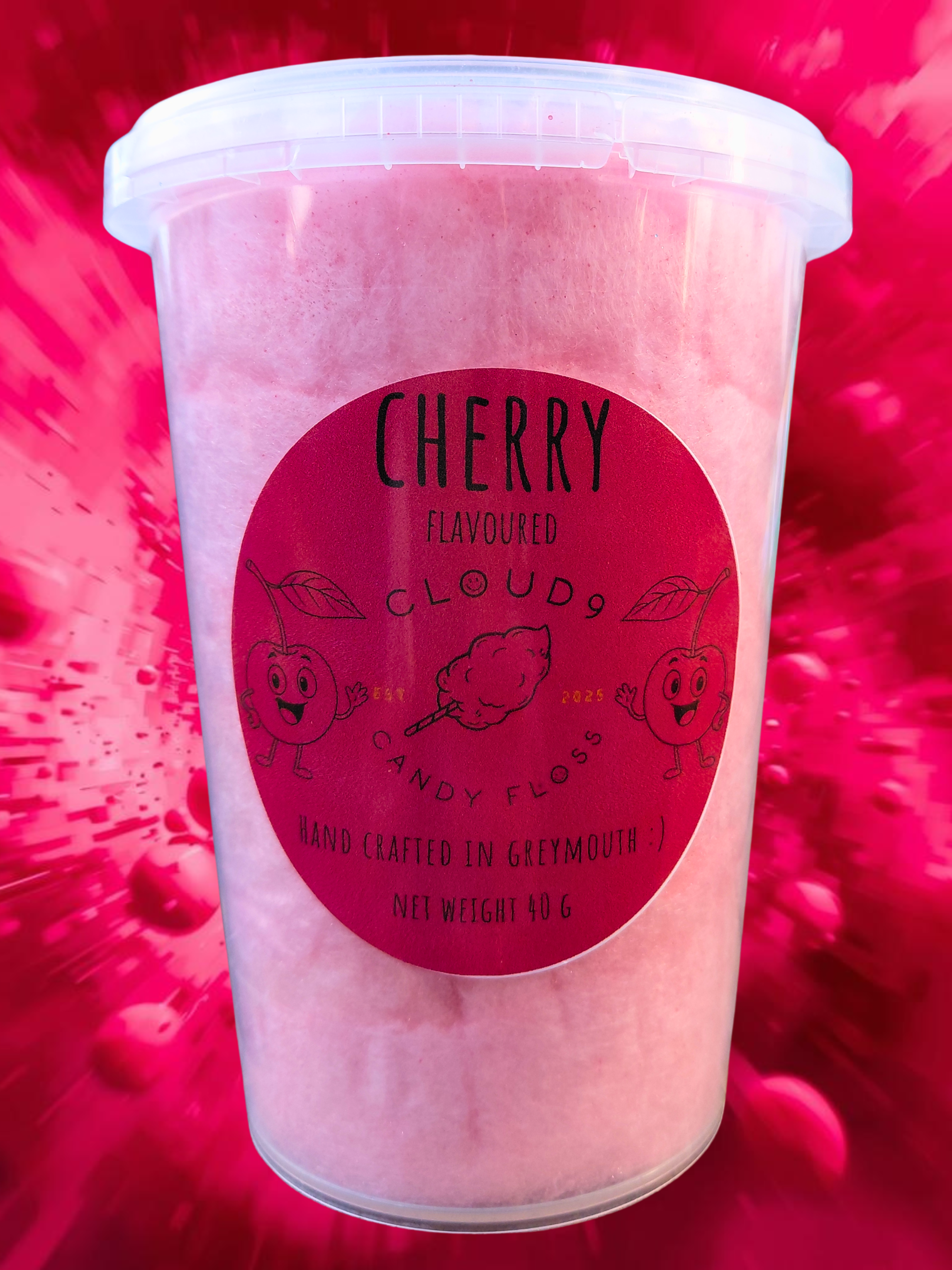 Cherry Flavoured Candy Floss