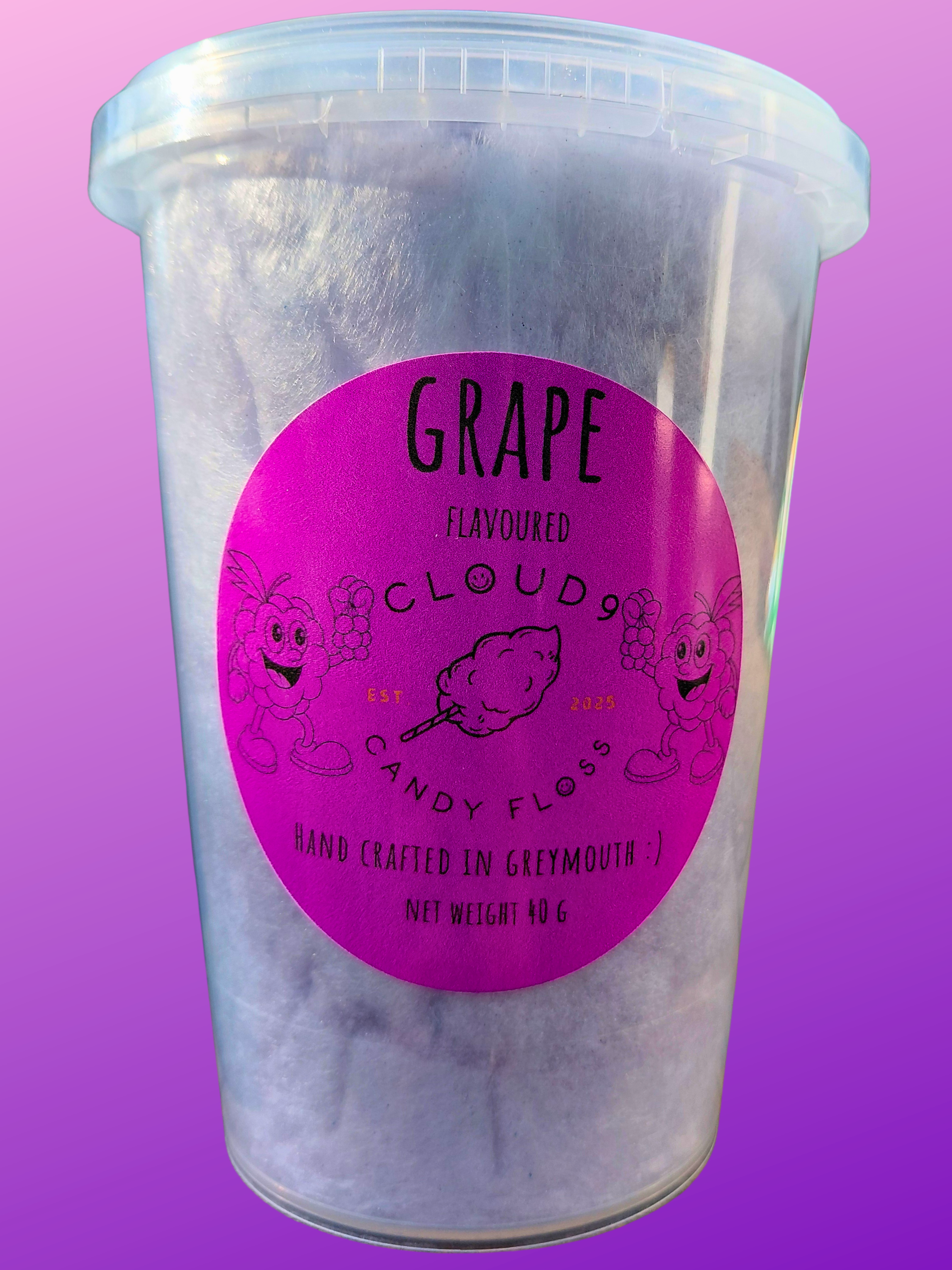 Grape Flavoured Candy Floss