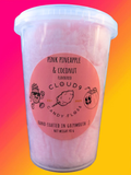 Pink Pineapple & Coconut Flavoured Candy Floss