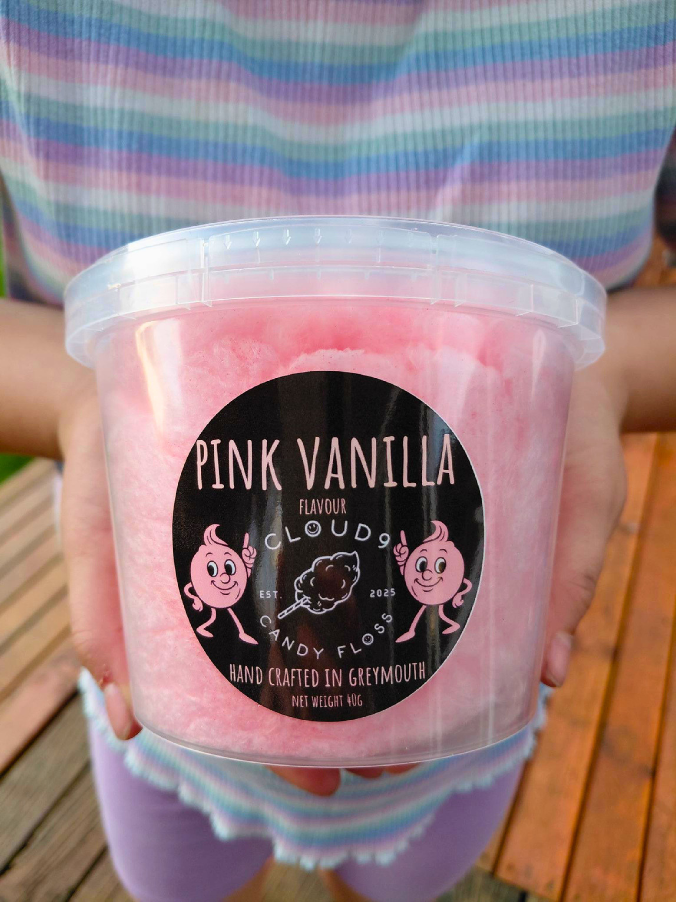 Pink Vanilla Flavoured Candy Floss