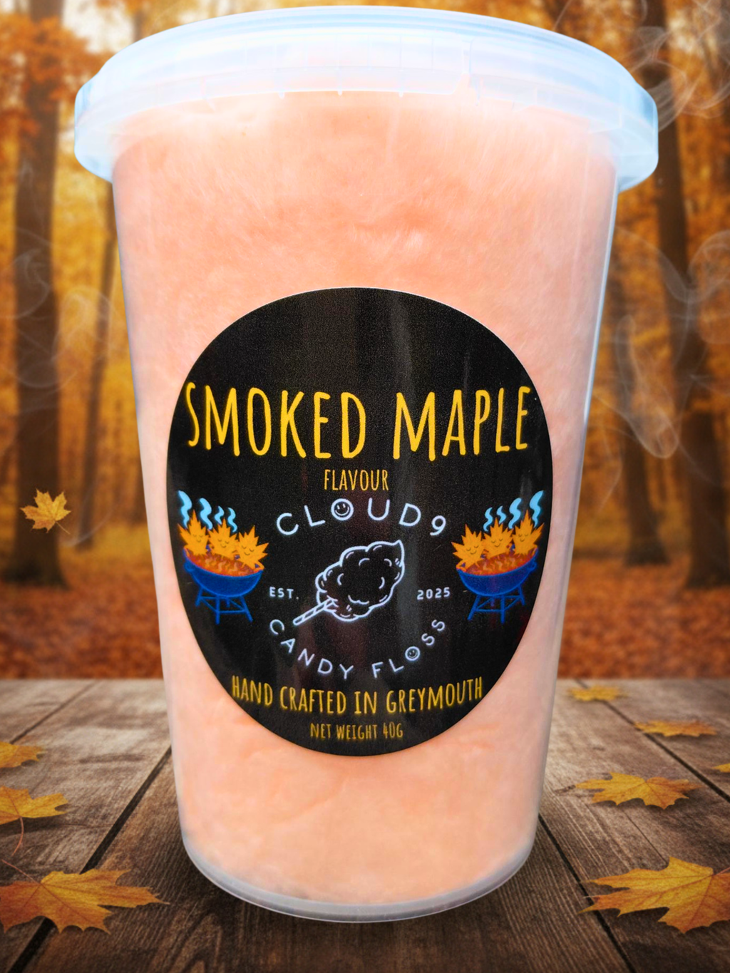 Smoked Maple Flavoured Candy Floss