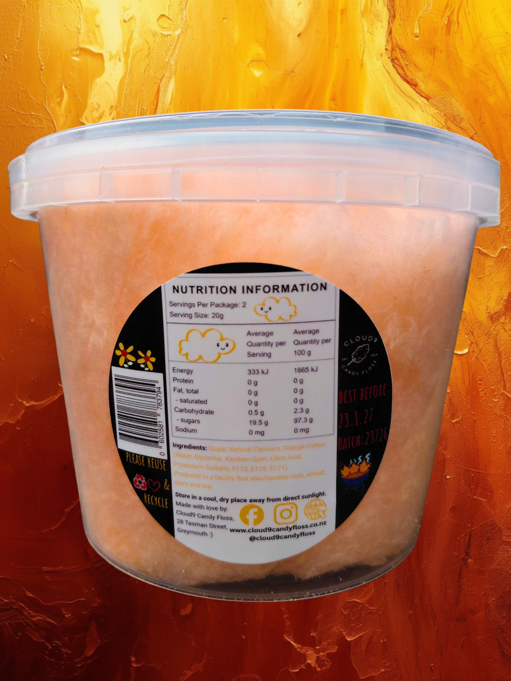 Smoked Maple Flavoured Candy Floss