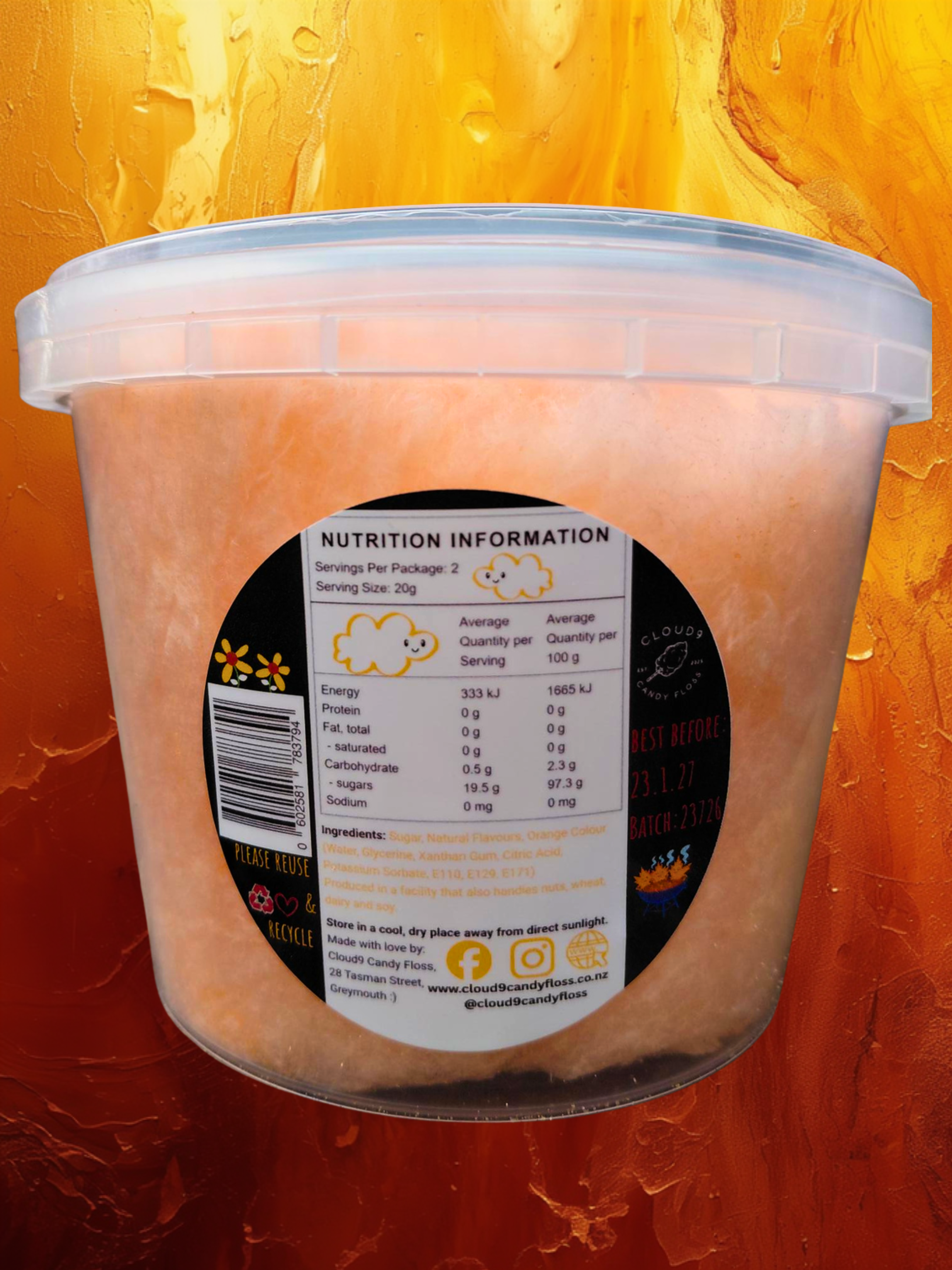 Smoked Maple Flavoured Candy Floss